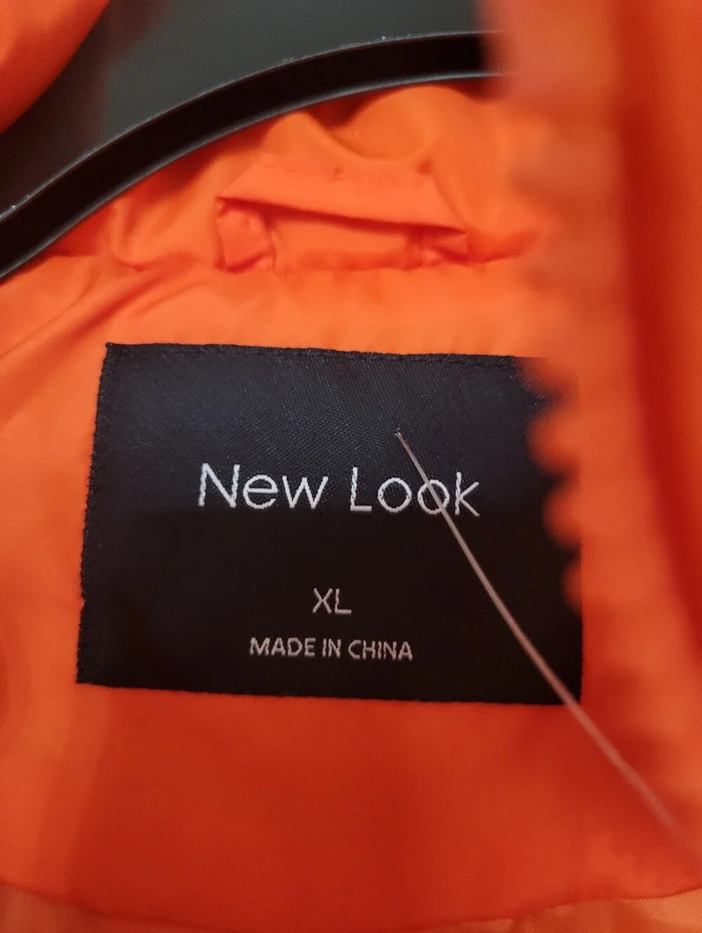 EUC Bright Orange Quilted Puffer Jacket